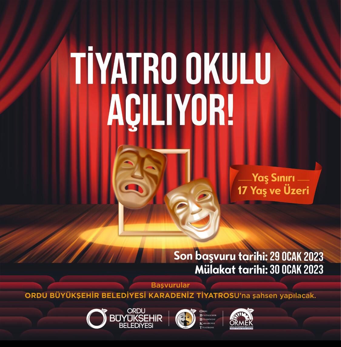 OBBKT’de ‘Tiyatro Okulu’ Açılıyor